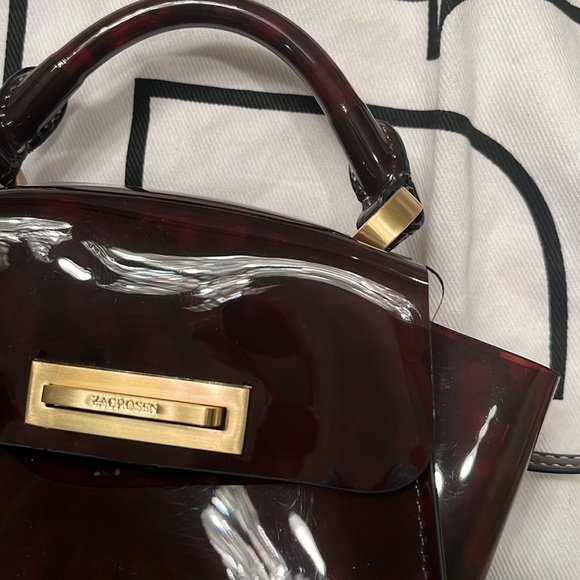 💯 authentic ZAC ZACPOSEN EARTHA MINI HANDBAG/ CROSSBODY  BAG gold hardware - Picture 6 of 7